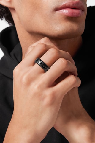 Bague Hexagon - Anthracite - Taille 60