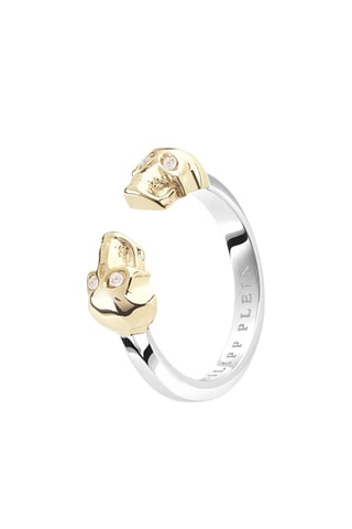 Bague 3D Skull - Argenté et doré - Taille 50