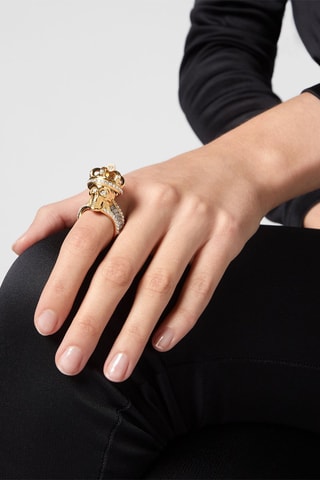 Bague Skull Crown - Doré - Taille 50