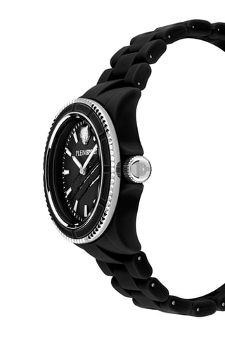 Montre à quartz en plastique The Scratch - Noir et argenté