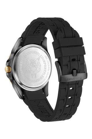 Montre à quartz en silicone - Noir