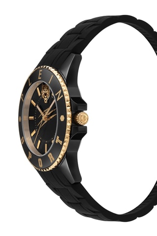 Montre à quartz en silicone - Noir