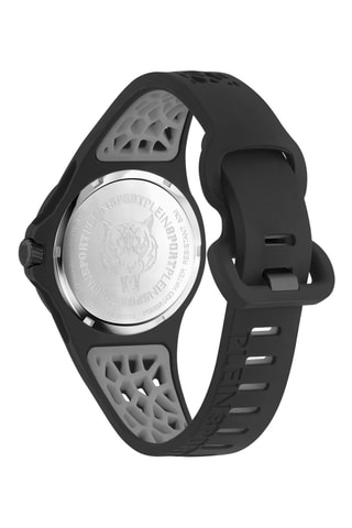 Montre à quartz en silicone - Noir