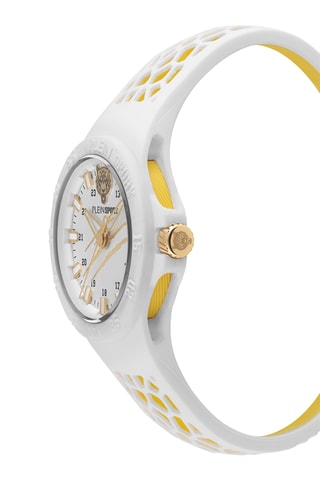 Montre à quartz en silicone - Blanc