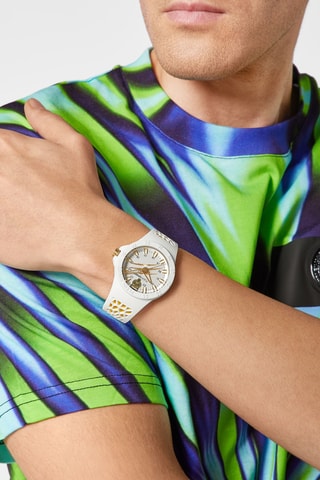 Montre à quartz en silicone - Blanc