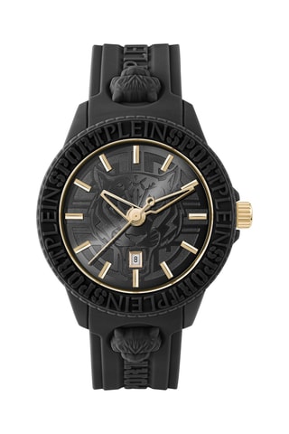 Montre à quartz en silicone - Noir