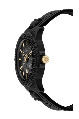 Montre à quartz en silicone - Noir