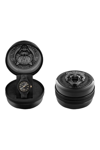 Montre à quartz en silicone - Noir