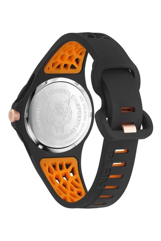 Montre à quartz en silicone - Noir