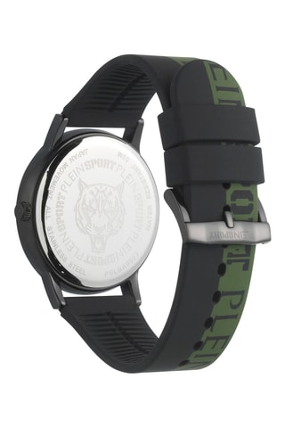 Montre à quartz en silicone - Noir