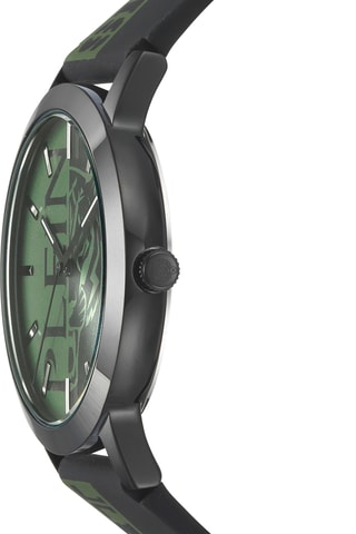 Montre à quartz en silicone - Noir