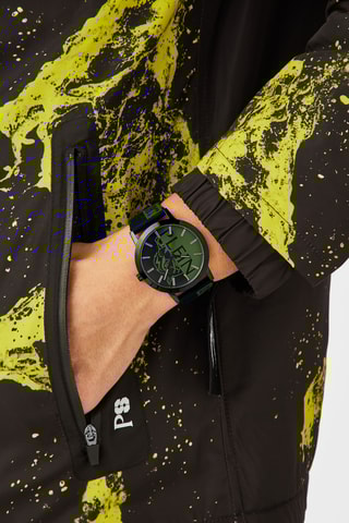 Montre à quartz en silicone - Noir