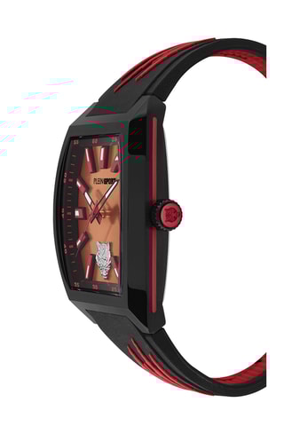 Montre à quartz en silicone - Noir