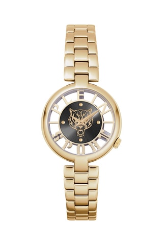 Montre à quartz en plaqué or jaune - Doré