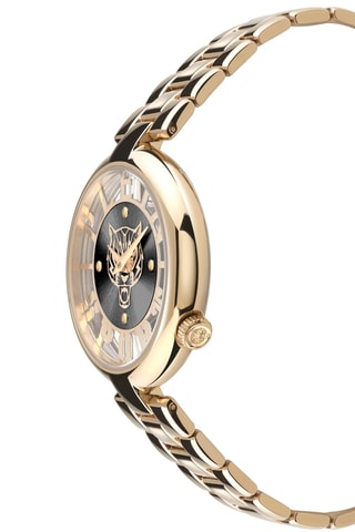 Montre à quartz en plaqué or jaune - Doré