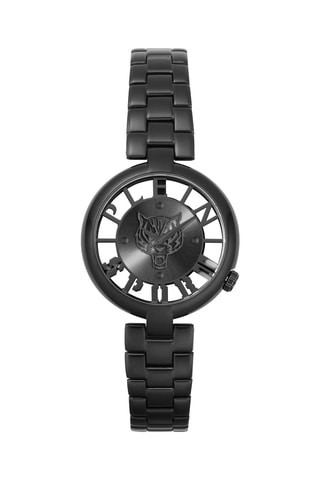 Montre à quartz en acier inoxydable - Noir