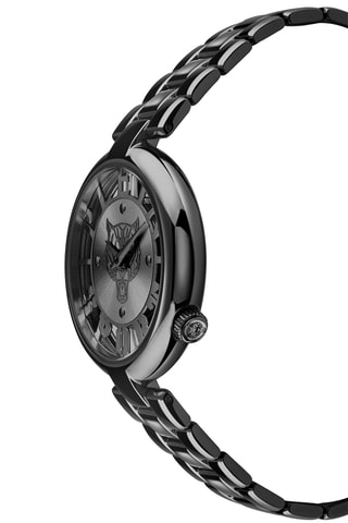 Montre à quartz en acier inoxydable - Noir