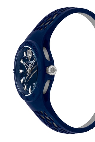 Montre à quartz en silicone - Bleu