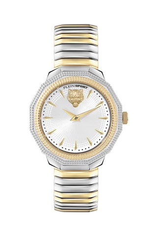 Montre à quartz en acier inoxydable - Argenté et doré