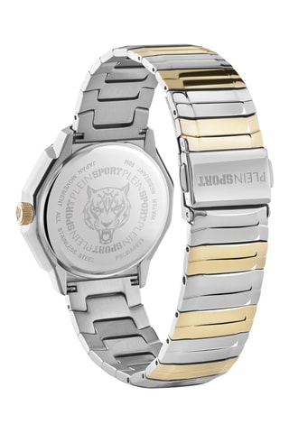 Montre à quartz en acier inoxydable - Argenté et doré