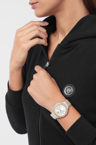 Montre à quartz en acier inoxydable - Argenté et doré