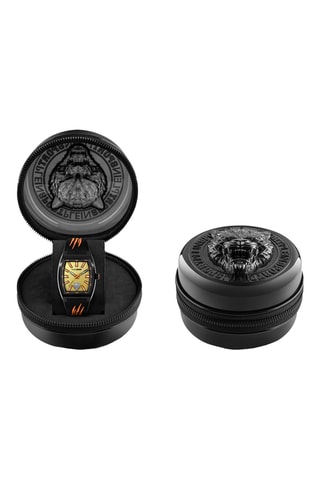 Montre à quartz en silicone - Noir