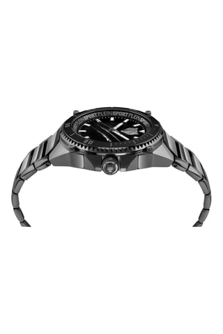 Montre à quartz en acier - Noir