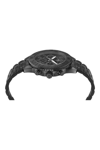 Montre à quartz en acier - Chronographe - Noir