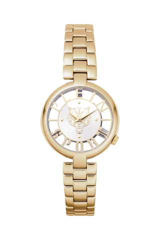 Montre à quartz en plaqué ionique or jaune