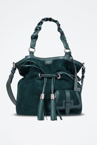 Leren Buideltas Premier Flirt M - Groen