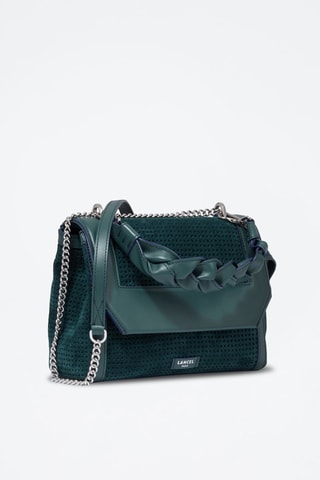Sac bandoulière en nubuck Ninon M - Vert
