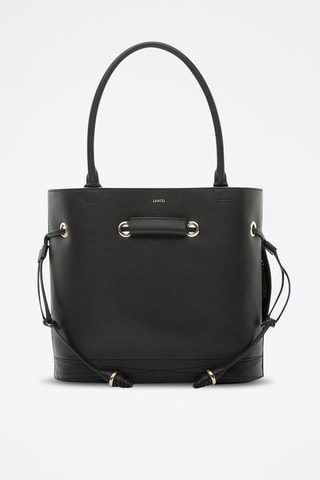 Leren Buideltas Le Huit M - Zwart