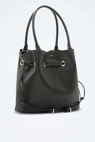 Leren Buideltas Le Huit M - Zwart