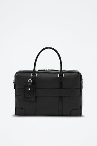 Leren Aktetas en Pasjeshouder Grand Hotel - Zwart