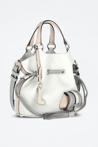 Leren Buideltas Premier flirt S - Ecru