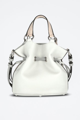 Leren Buideltas Premier flirt S - Ecru