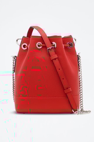 Leren Buideltas Ninon S - Rood