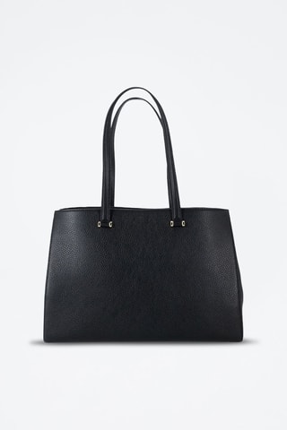 Leren Trendy Handtas Carryall M - Zwart