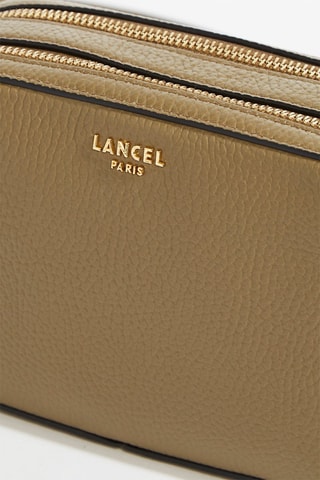 Leren Schoudertas Lettrines - Kaki