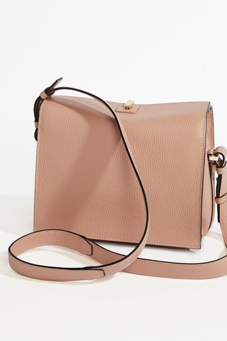 Leren Schoudertas Pia - Nude