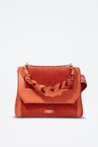 Leren Schoudertas Ninon M - Bordeauxrood