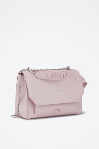 Sac bandoulière en cuir Ninon L - Rose