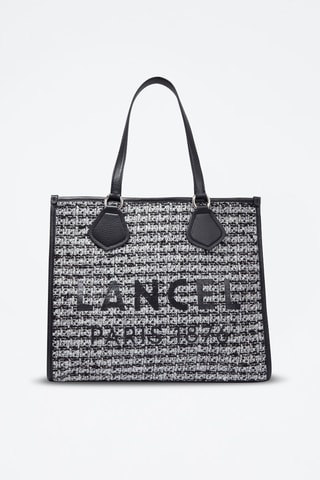 Leren Shopper L - Wit