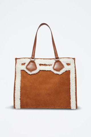Leren Shopper Tote L - Bruin