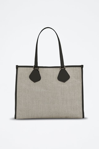 Shopper Eté L - Beige en Zwart