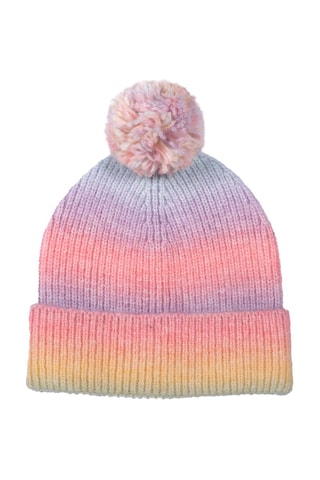 Bonnet à pompon - Rose