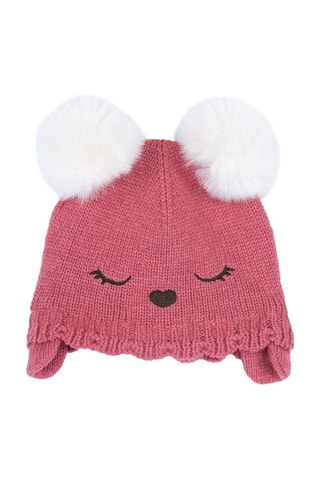 Bonnet aviateur - Rose