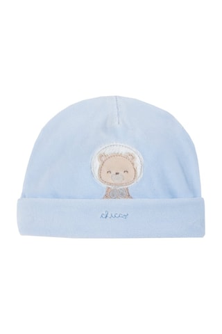 Bonnet en velours Ciel