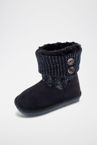 Gevoerde Enkellaarzen - Zwart