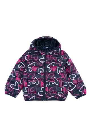 Gewatteerde Jas met Capuchon - Marineblauw